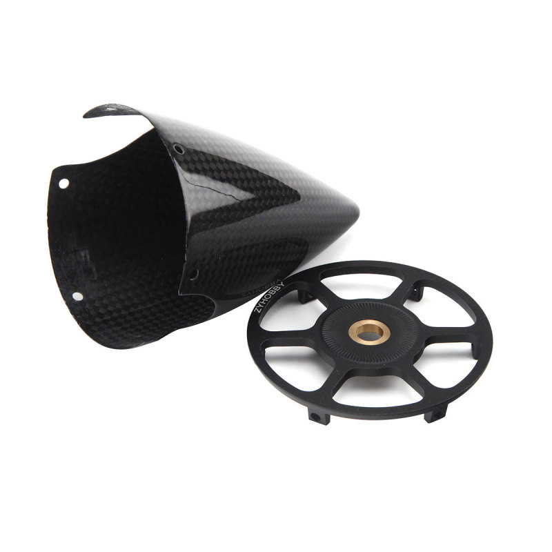 ZYHOBBY 2.75inch 3inch 3.5inch 4inch 5inch Cone Carbon Fiber Spinner Glossy Surface w/ Alu Back Plate