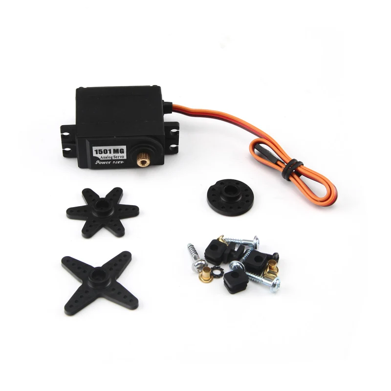 Power HD-1501MG High Torque Analog Servo 17kg/cm 1.14s Copper Gear For 1:10 1:8 RC Cars Robot