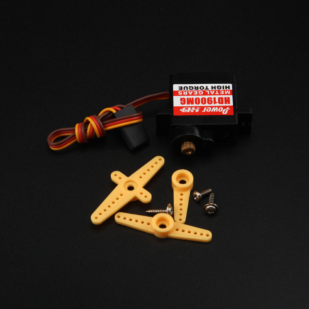 PowerHD 13g/1.5kg-cm/ .08 sec Metal Gear Micro Servo HD-1900MG