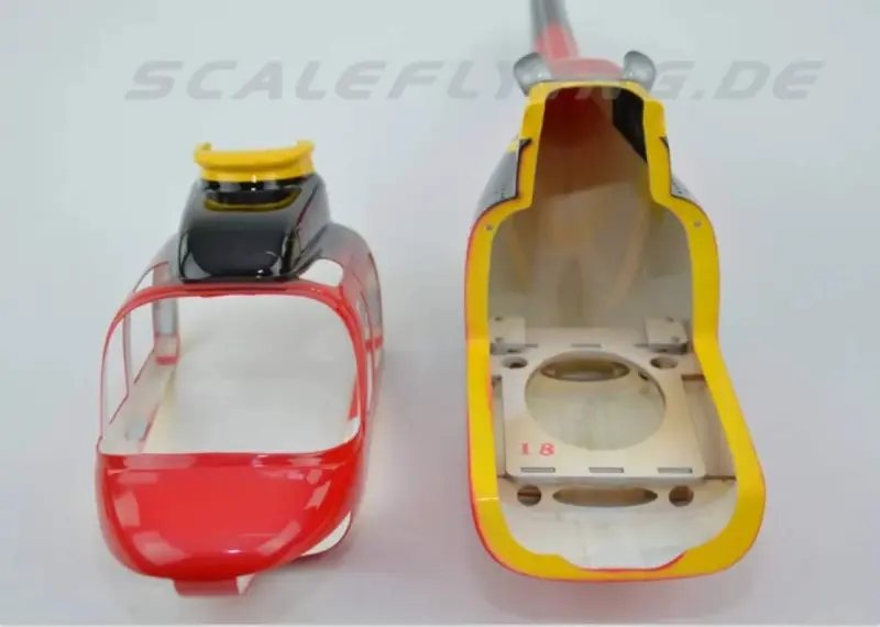 B206 450 Pre-Painted fuselage for 450 Size Helicopters