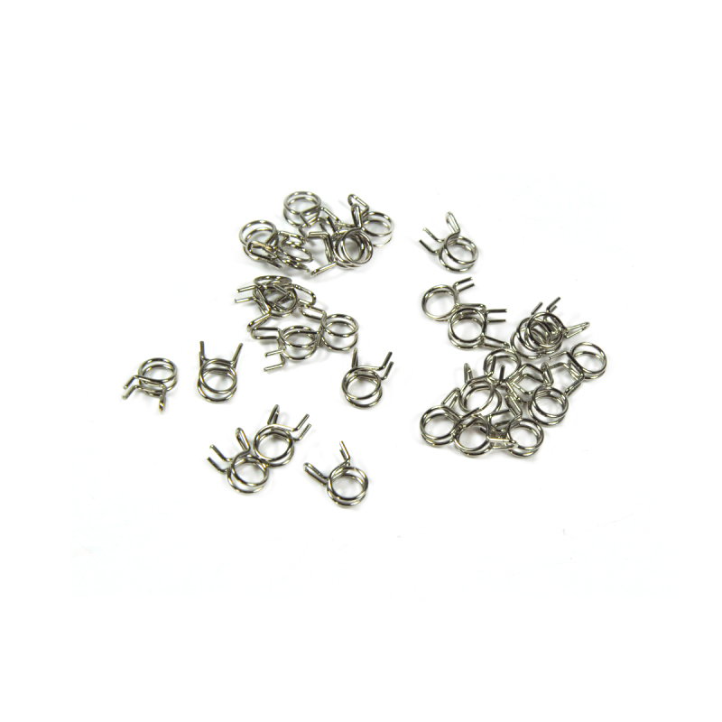 10pcs Fuel Line Oil Air Tube Clamp Hose Spring Clip Fastener 6mm For RC Fuel Model Accessories