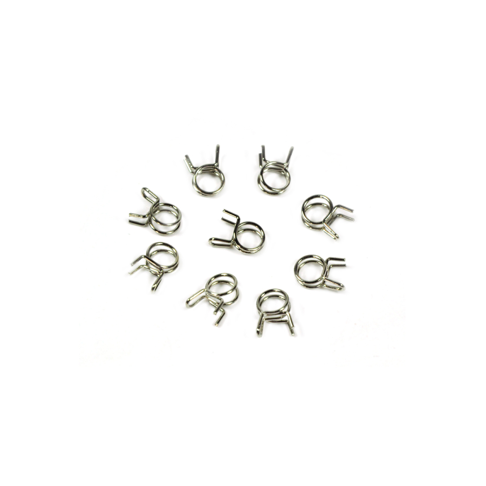 10pcs Fuel Line Oil Air Tube Clamp Hose Spring Clip Fastener 6mm For RC Fuel Model Accessories