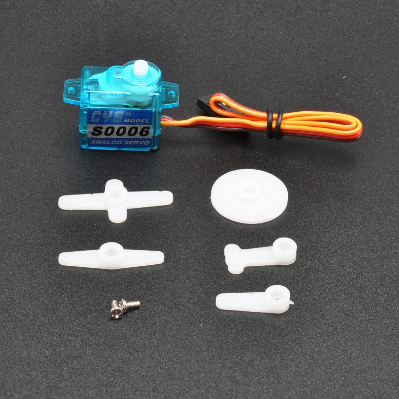 CYS-S0006 6g 21.5x11.8x22.7mm Plastic Gear Micro Servo For RC Plane Boat Car