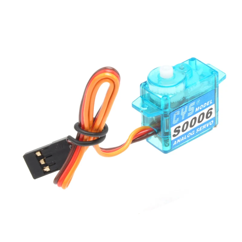 CYS-S0006 6g 21.5x11.8x22.7mm Plastic Gear Micro Servo For RC Plane Boat Car