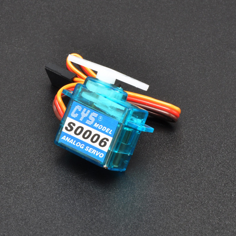 CYS-S0006 6g 21.5x11.8x22.7mm Plastic Gear Micro Servo For RC Plane Boat Car