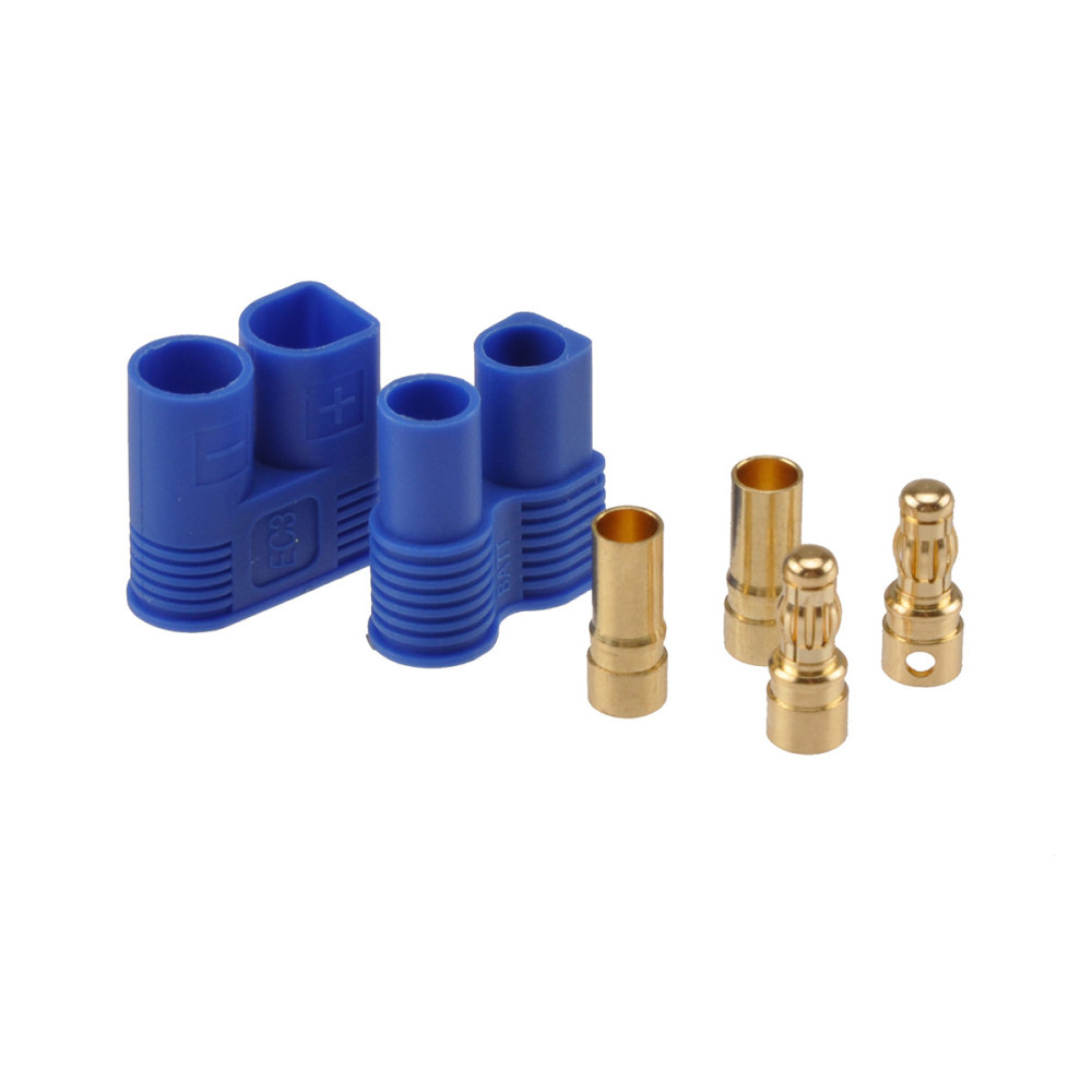 EC3 3mm Male Female Type Battery Connector Golden Battery Connector Bullet Plug