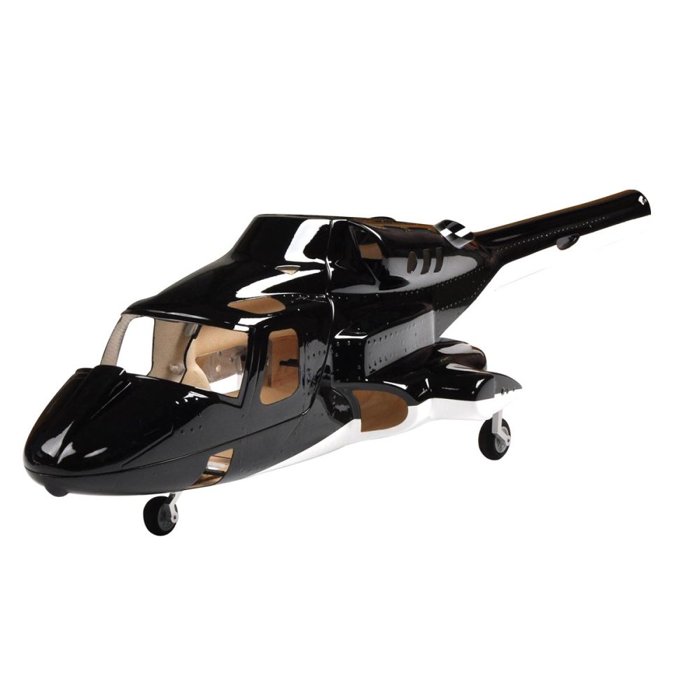 450 Airwolf black Helicopter Fuselage