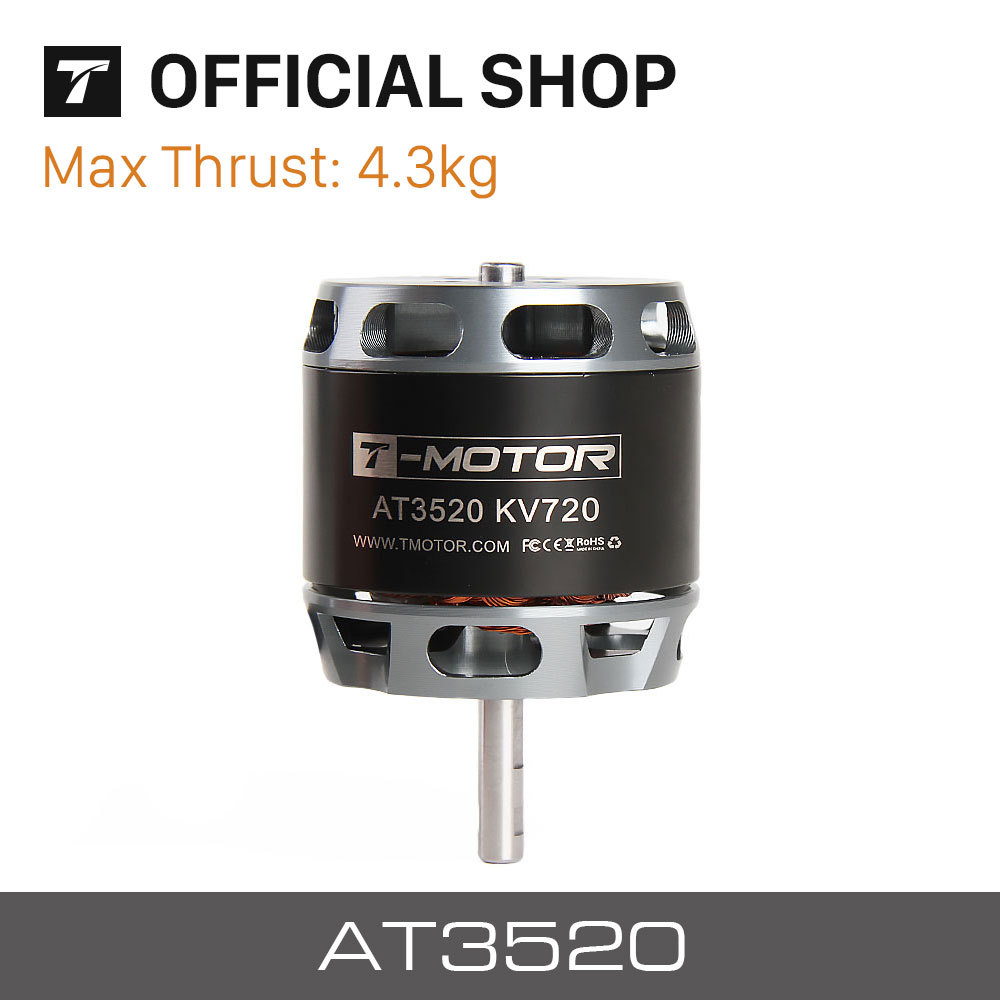 T-MOTOR AT3520 Long Shaft brushless motor for drones fixed wing uav