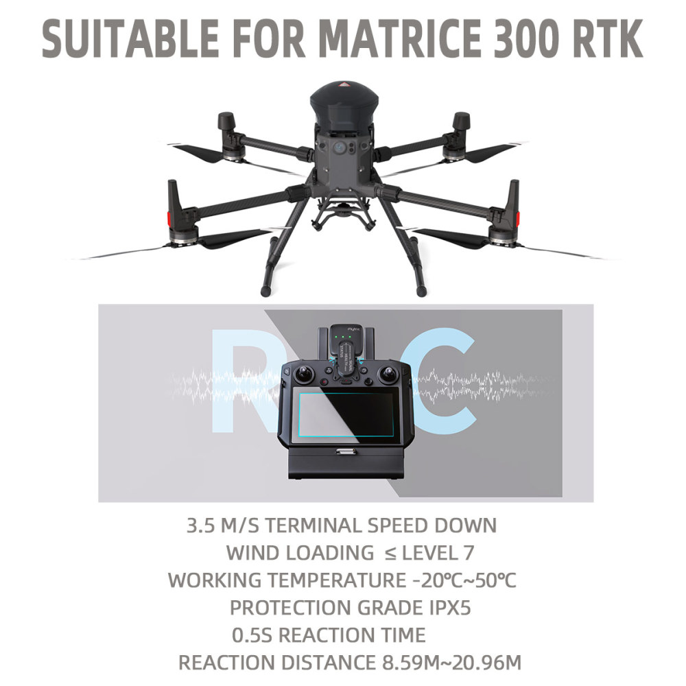 Drone Safety System Parachute Protective Umbrella For UAV DJI M300 PTK Quadcopter