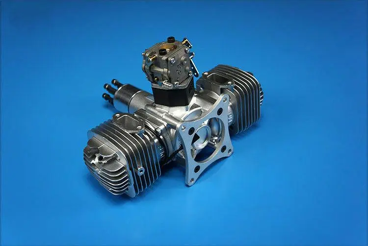 DLE 120CC Two Stroke  Twin Cylinder Side Exhaust Gasoline Engine for RC Aircraft