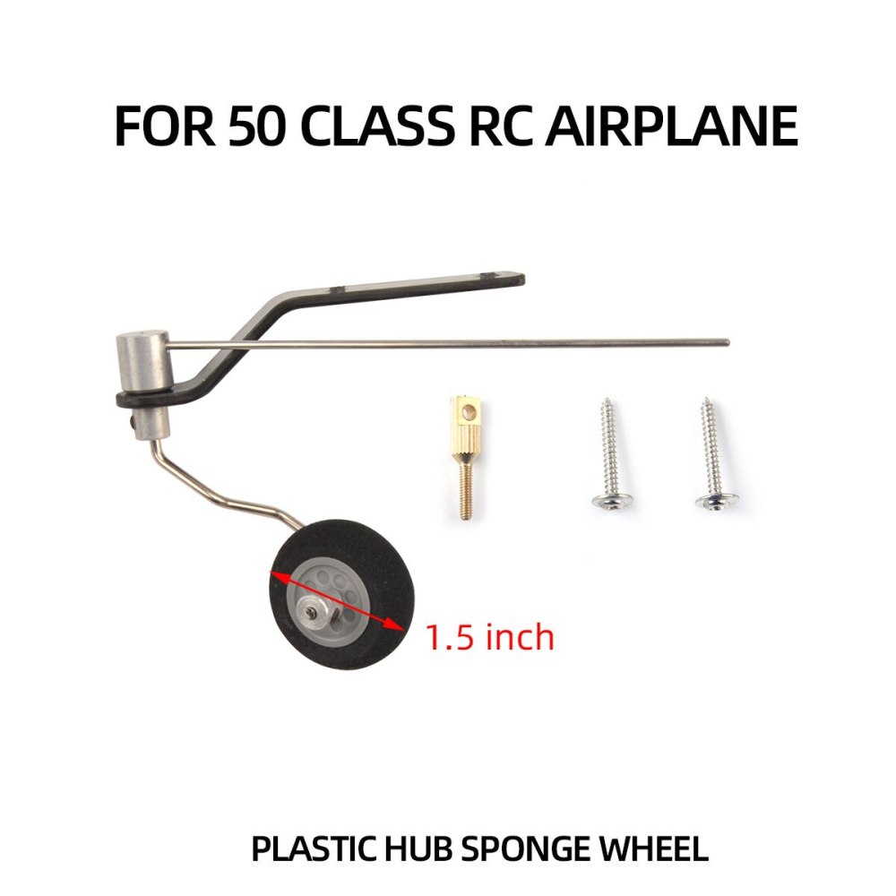 1 Set Carbon Fiber Tail Wheel Rack Airplane Landing Gear For RC Model 50E Electric Plane