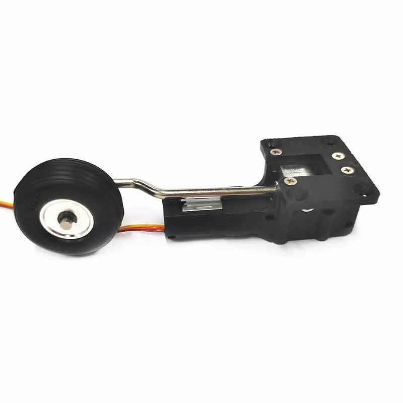 1pc Rear Electric Servoless Retracts Landing Gear w/ Wheel for 1.0m 2kg RC Plane