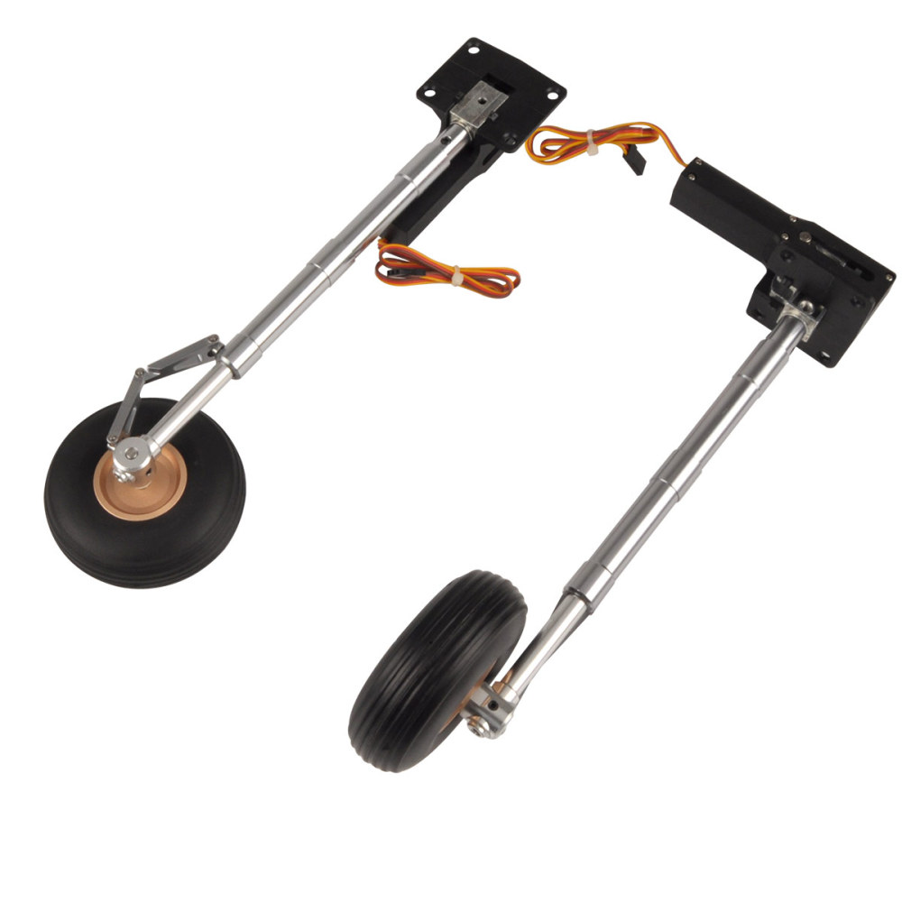 2pcs Main Electronic Retractable Landing Gears w/ Wheel 275mm for 10kg RC Plane 2pcs Main Electronic Retractable Landing Gears w/ Wheel 275mm for 10kg