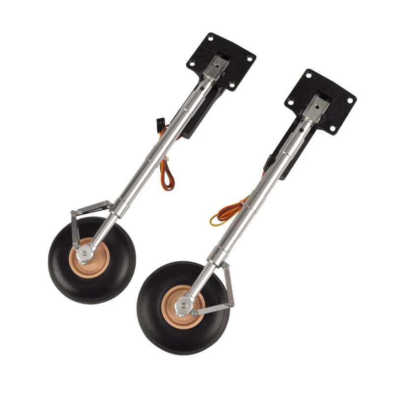 1 pair Electronic Retractable Landing Gears w/ Wheel 265mm for 10kg RC Airplane