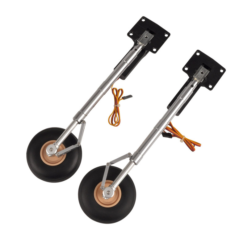 2pcs Main Electronic Retractable Landing Gears w/ Wheel 275mm for 10kg RC Plane 2pcs Main Electronic Retractable Landing Gears w/ Wheel 275mm for 10kg