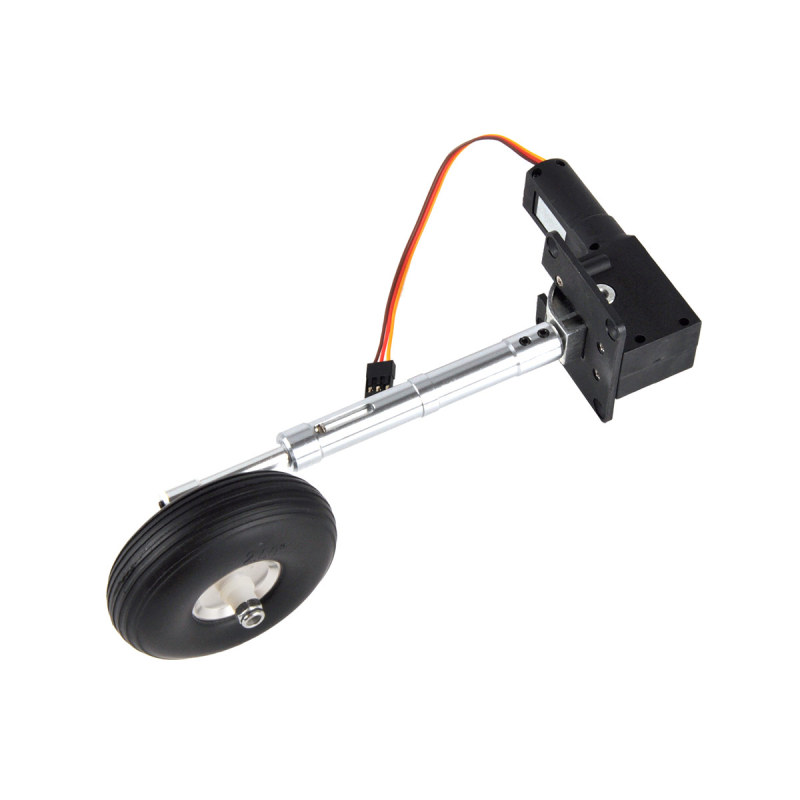 1Pc Electric Servoless Retractable Landing Gear w/ Wheel for 4-6kg 40-60E RC Plane