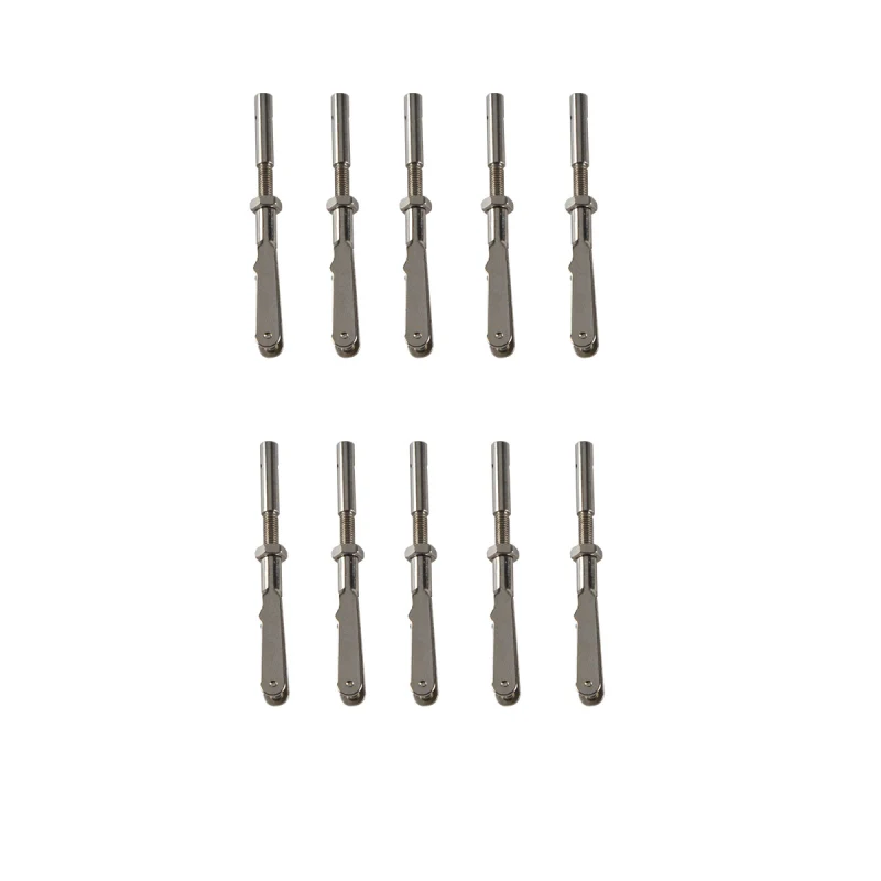 10PCS M2/M3 Metal Collet Clevis Chuck Pull Rod Connector Coupler Screw Spare Parts For RC Aircraft Model