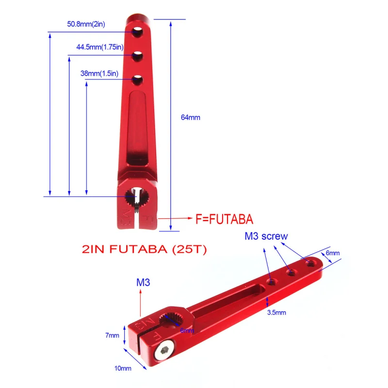 Digital Servo Corelessmotor Servo 40*20*34mm 25T 16-23KG Torque for 64-74 Inch RC Aircraft