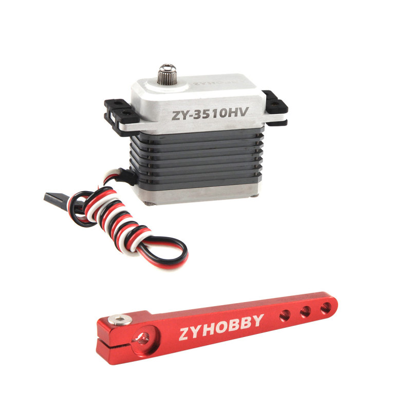 ZY-7758HV Standard Servo Torque Digital Corelessmotor Metal Brush Motor Servo 23*12*27mm 25T 5-7KG for RC Plane