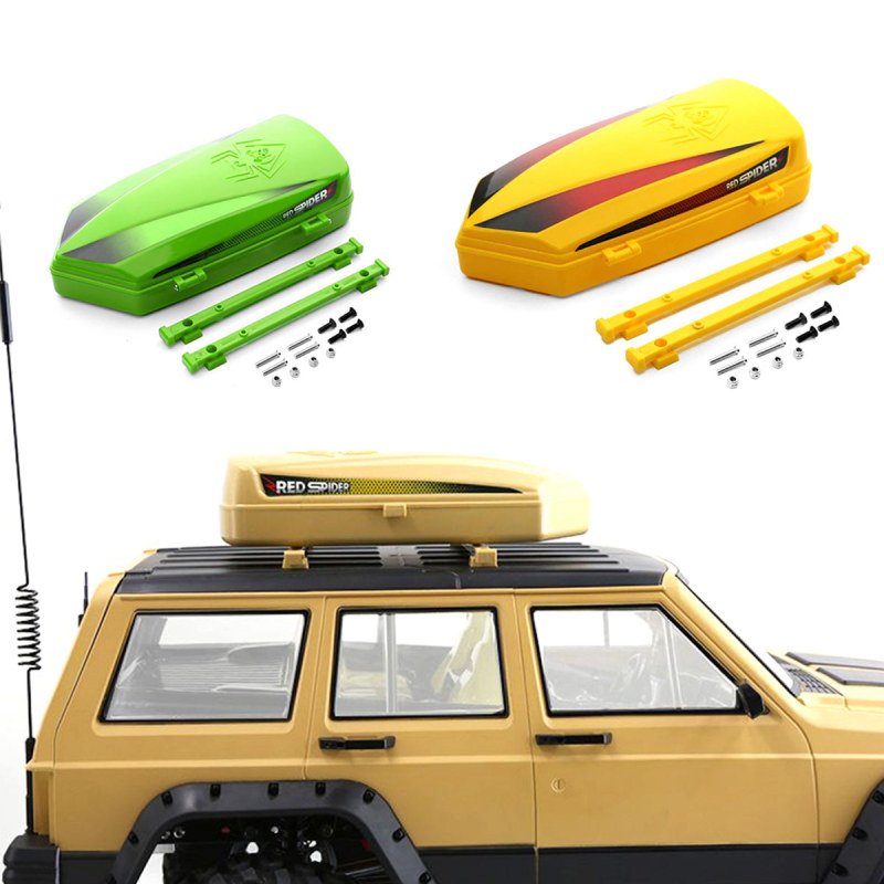 Luggage Case Roof Box Suitcase for 1/8 1/10 RC Car Off-road Vehicle Climbing Car