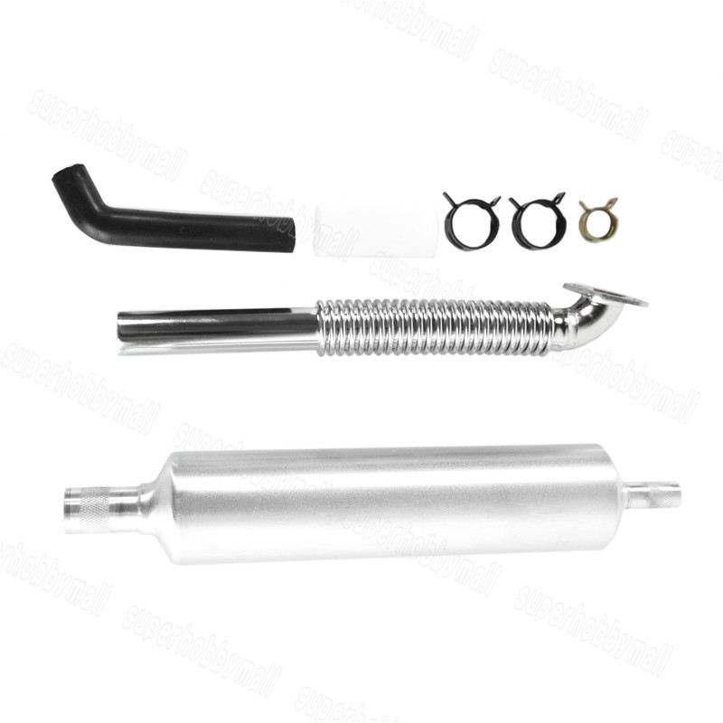 EME Muffler Exhaust Set Suited Engines Single Cylinder 26cc-35cc DLE30 EME35 DLA32 GT26 For Gasoline RC Airplane Engine Parts