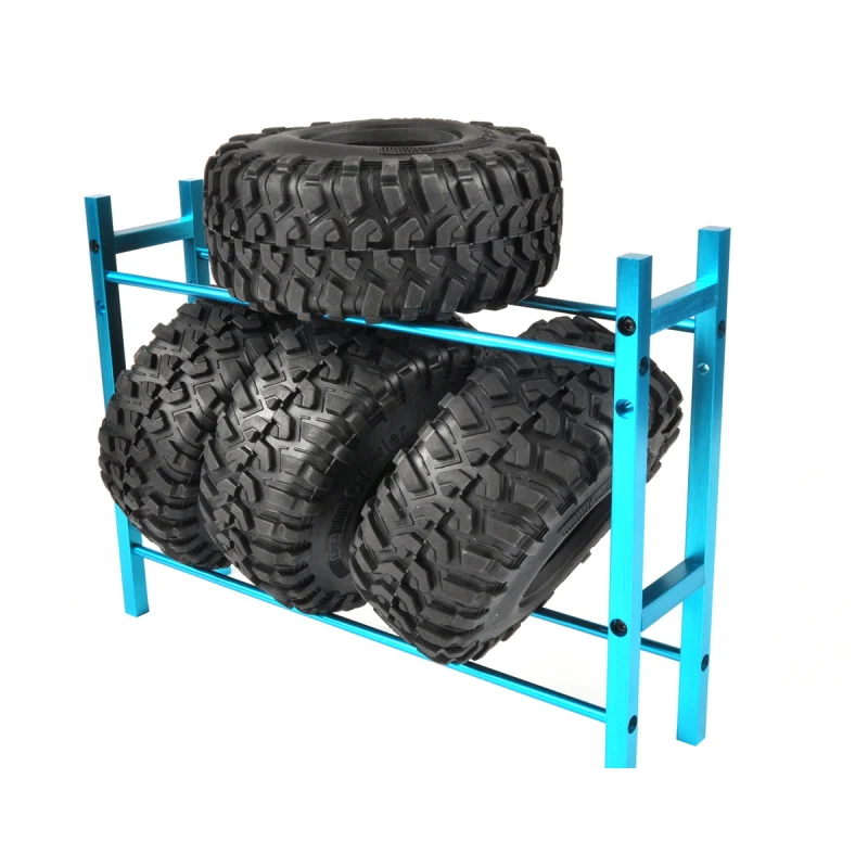 1Pc Tire Rack TRX4 SCX10 Mold 1/10 RV / Climber General Simulation Scene Tire Rack Hub Display Rack