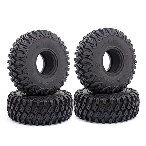 120MM 1.9&quot; Rubber Rocks Tyres / Wheel Tires for 1:10 RC Rock Crawler Axial SCX10 D90 TRX-4 CC01 4PCS