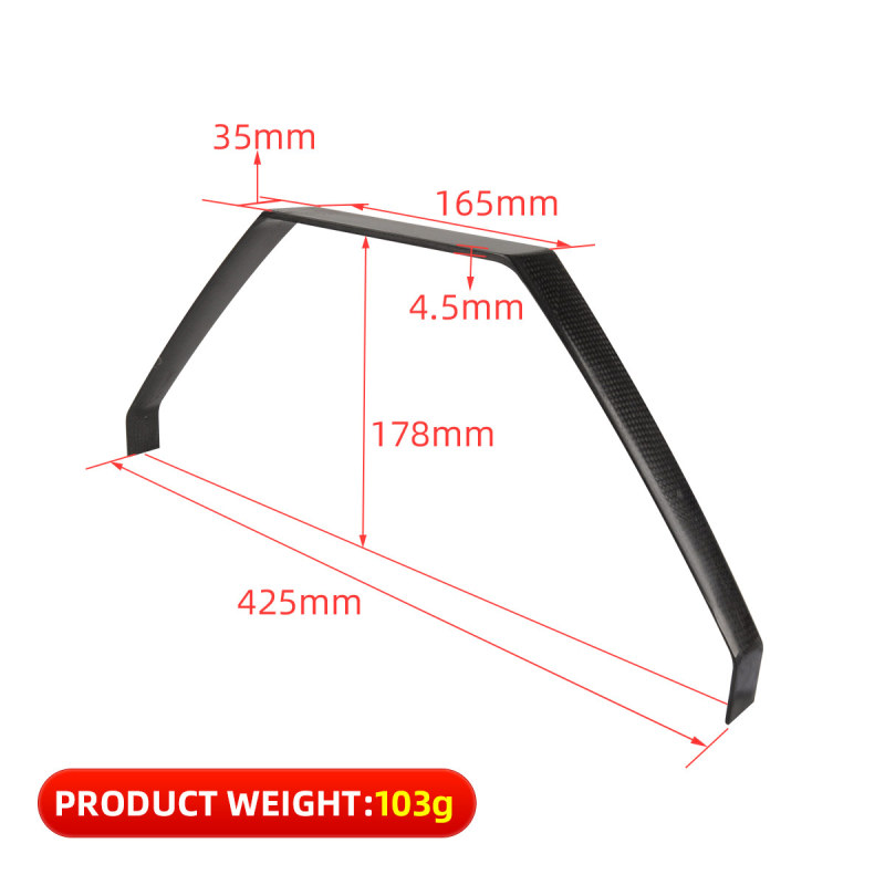 Carbon Fiber Landing Gear Support Frame for RC Fix Wing Airplane