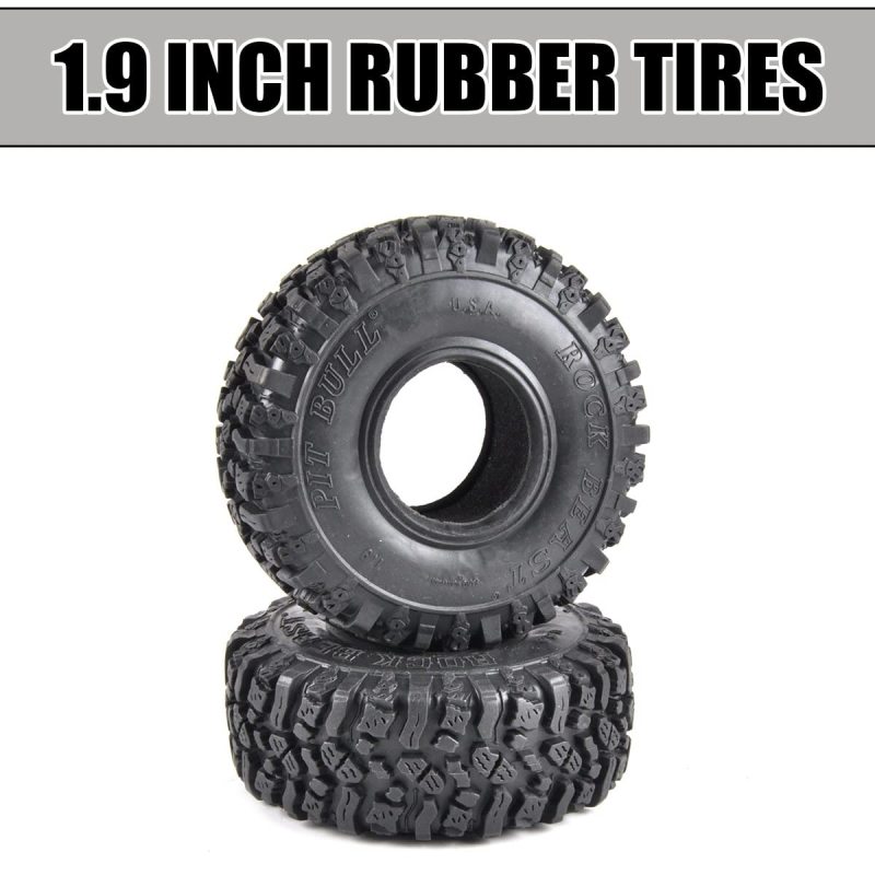 1.9&quot; Wheel Tires 4PCS for RC Car Rubber 116*42MM for 1:10 RC Crawler Car Axial SCX10 90046 AXI03007 TRX4