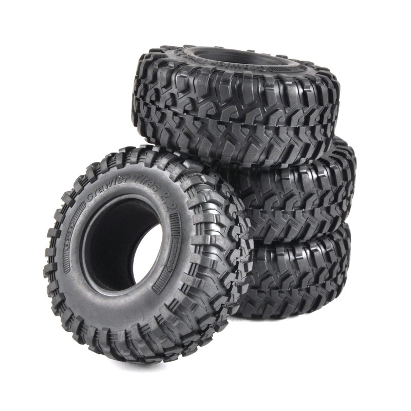 4Pc 1: 10 2.2 inch Simulated Tire Skin SXC10.TRX4.TRX6.90 Series Universal Tire For RC Car