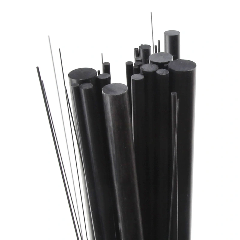 5pcs Carbon Fiber Rods Length 500mm Dia 1mm 2mm 3mm 4mm Russian Stock