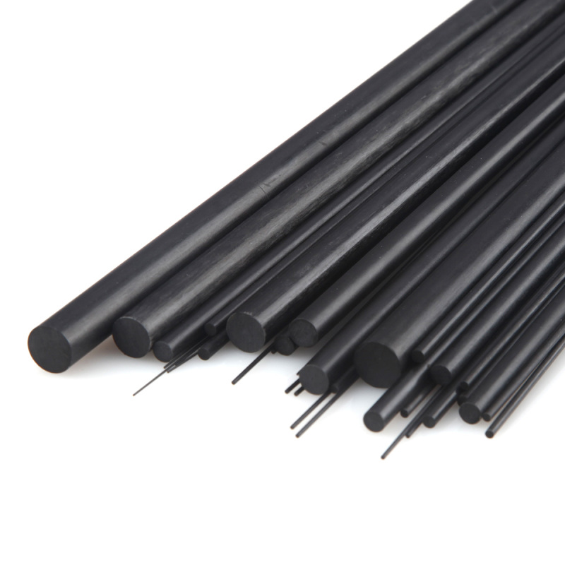 5pcs Carbon Fiber Rods Length 500mm Dia 1mm 2mm 3mm 4mm Russian Stock