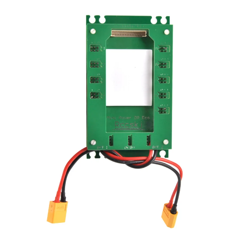 Green Mini Servo Section Board w/ Dual Power Input and Switch