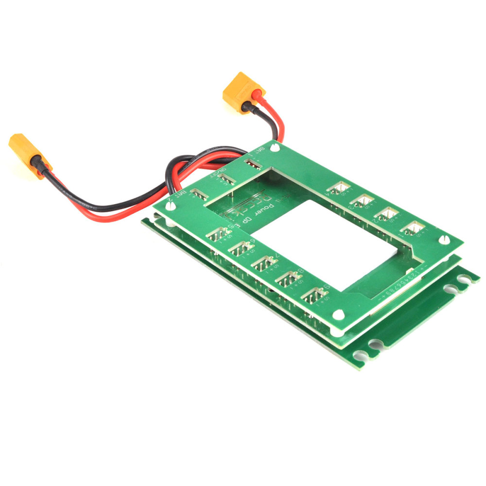 Green Mini Servo Section Board w/ Dual Power Input and Switch