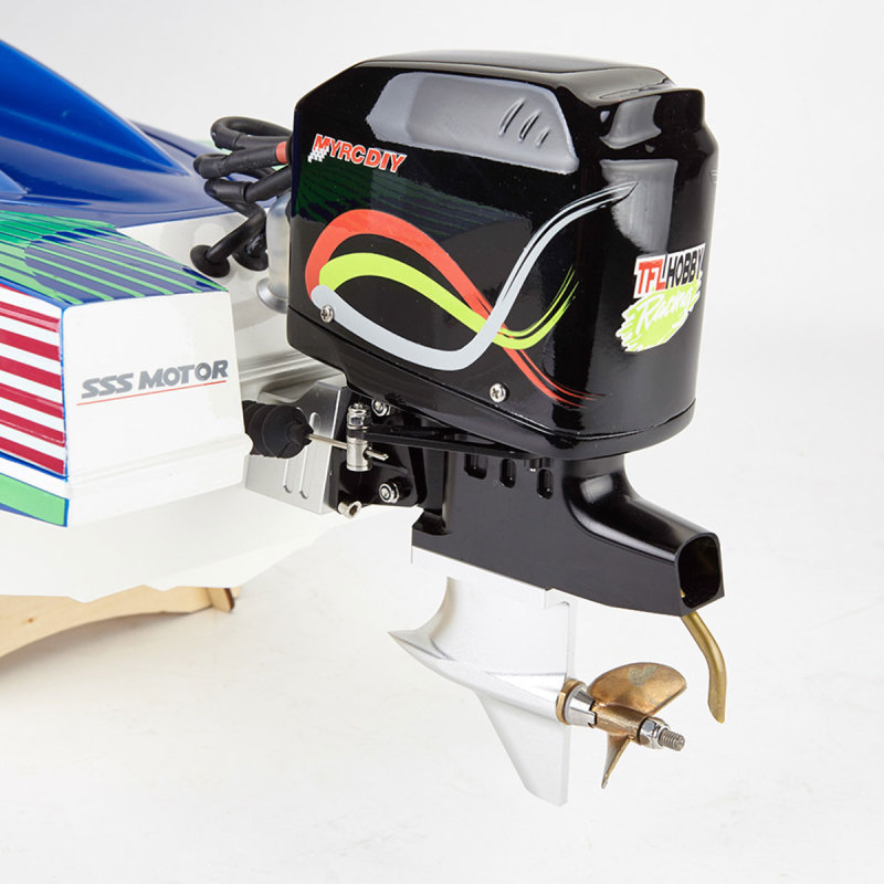 1148 V-Shaped OP1 860mm 3660 KV2070 with 120A ESC Simulation Fiberglass Outboard Driver system Electric RC boat ARTR