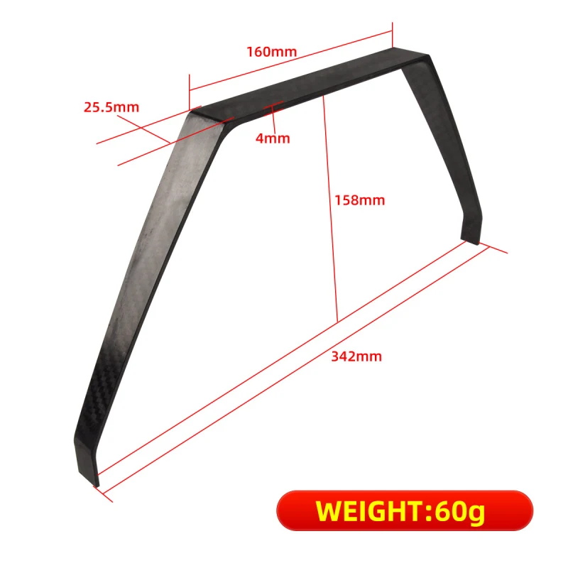1Pcs Carbon Fiber Landing Gear For RC Airplane Models Compatible With