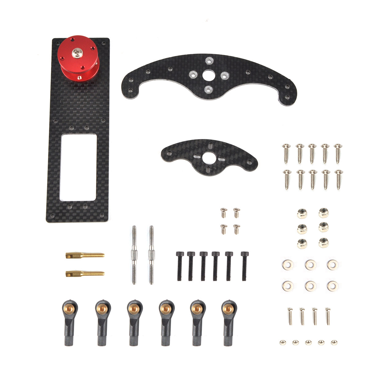 Carbon Fiber Vertical Rudder Mount / Rudder Tray Set for 20-50CC
