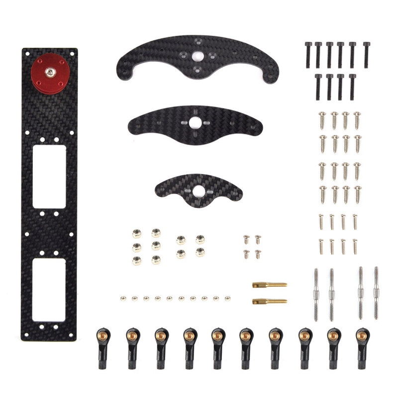 Carbon Fiber Vertical Rudder Mount/Rudder Tray Set for 50-150CC Airplane