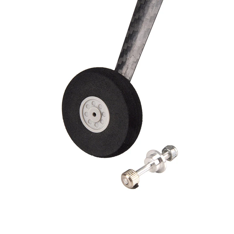 1 Set Carbon Fiber Undercarriage 260#30E 50E 70E1 Landing Gear Wheel Kit DIY Parts for RC Model Airplane