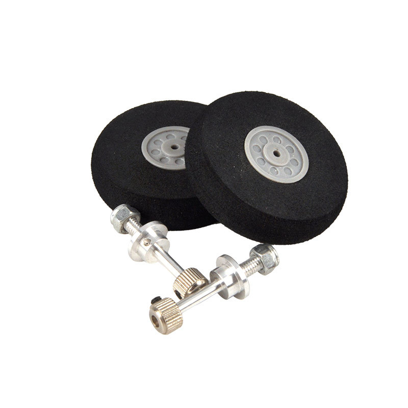 1 Set Carbon Fiber Undercarriage 260#30E 50E 70E1 Landing Gear Wheel Kit DIY Parts for RC Model Airplane