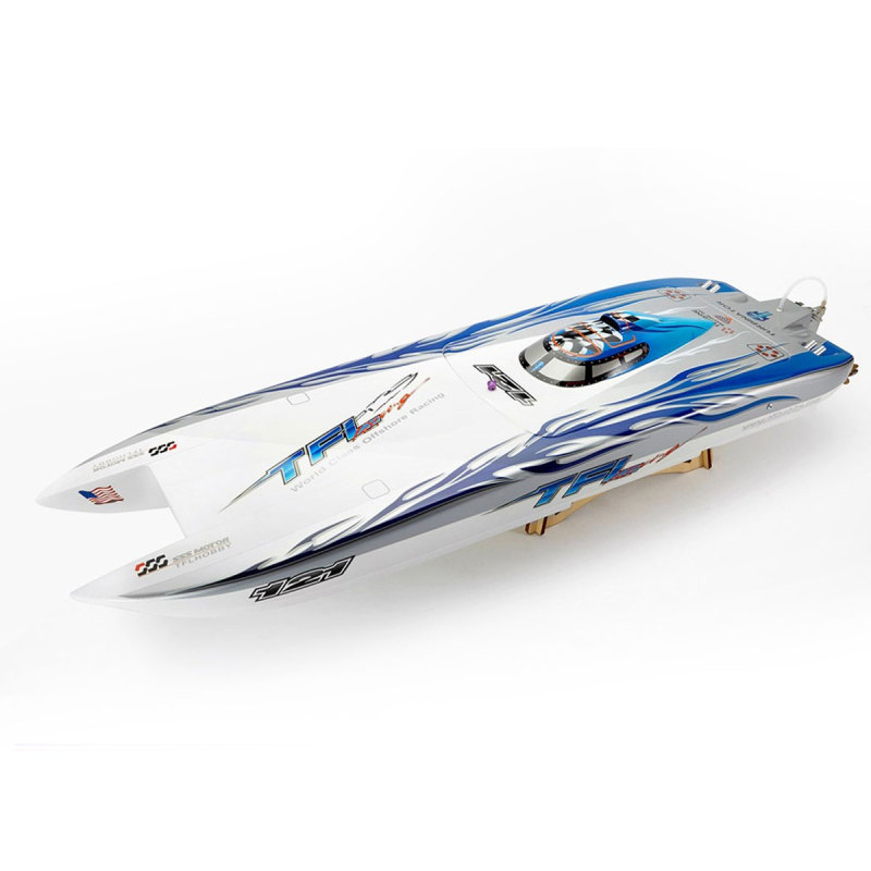 TFL 1133 Zonda Cat Fiberglass RC Electric Boat Outside Toys Two Color for Choose Black /Blue