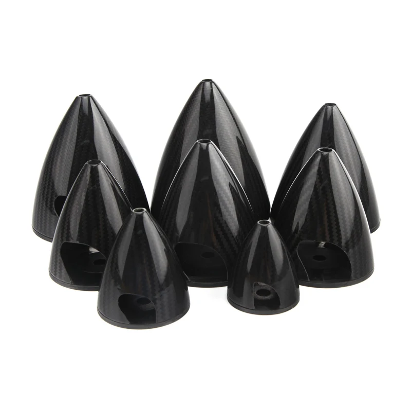 CCW 1.75 to 4.5inch 3K Surface Carbon Fiber Spinners for 2 Blade Propeller