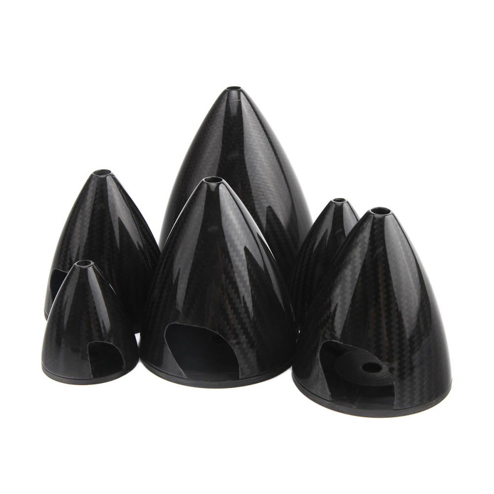 CCW 1.75 to 4.5inch 3K Surface Carbon Fiber Spinners for 2 Blade Propeller