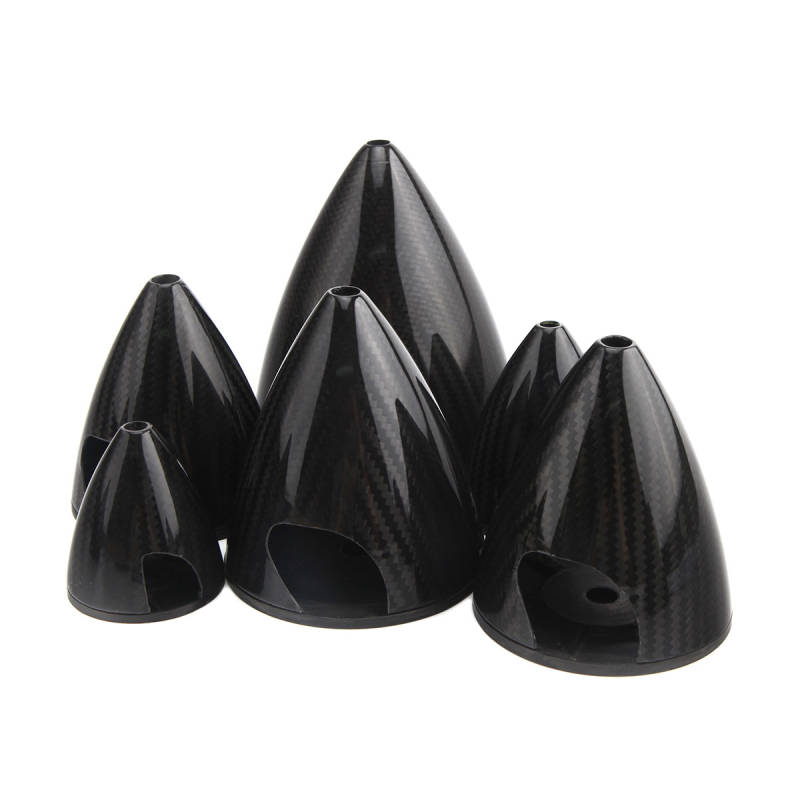 CCW 1.75 to 4.5inch 3K Surface Carbon Fiber Spinners for 2 Blade Propeller