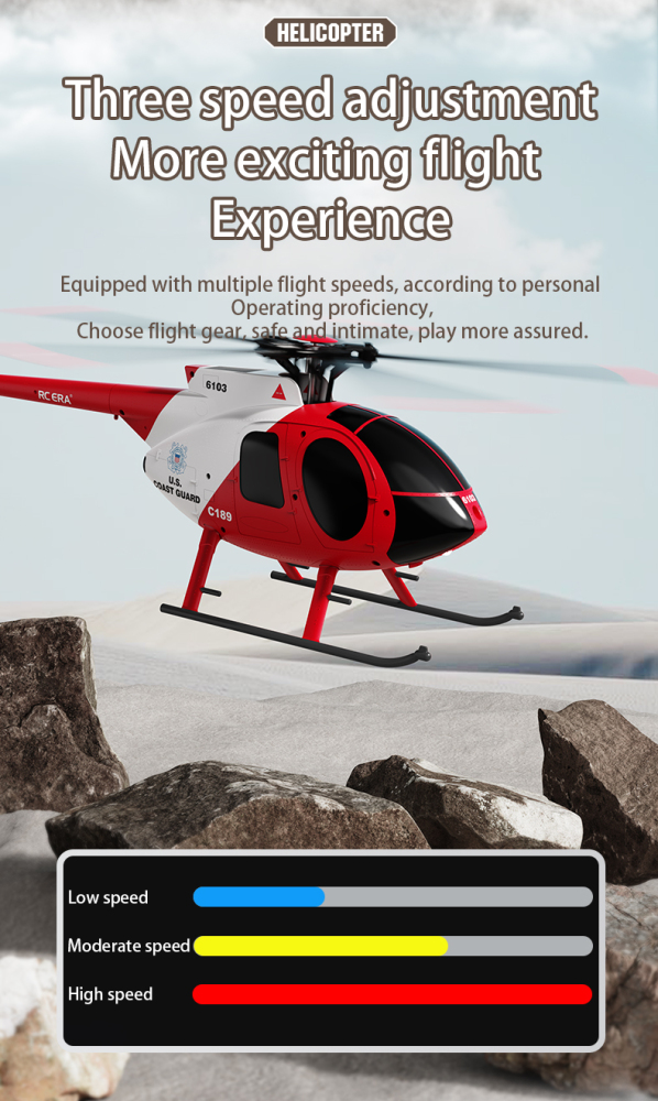 PurAr RC Helicopter MD500 C189 Helicopter with Single-Rotor, 1/28 2.4G 4CH 6-Axis Gyro, Dual Brushless Motors Little Bird Aircraft Ready to Fly for Beginners RTF Version (Camo)