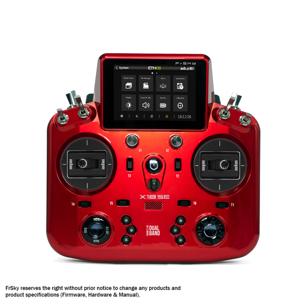 Archer Plus R8 High Precision PWM Channel Receiver 2.4GHz and NOBRIM Tandem X18SE Transmitter Red Heart Black Controller FCC for RC Model Airplane (Red) (Receiver 2.4GHz)