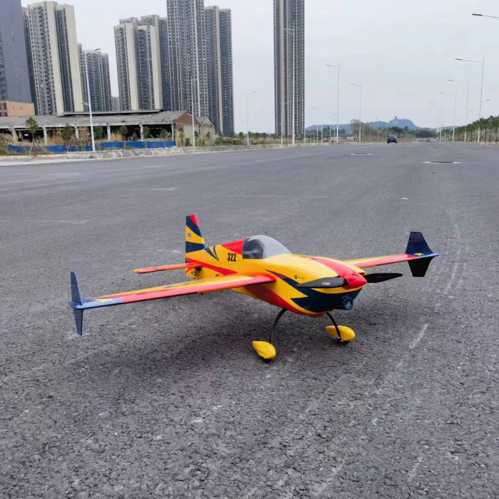 VOTEC 322 67in Fixed Wing Electric RC Model Airplane-PNP Version GA2000R-7 Moto (White)