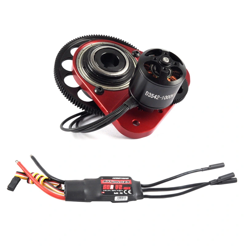 1 Set Electric Starter with Motor for DLE 61CC Gasoline Engine RC Airplane (Starter+Motor)