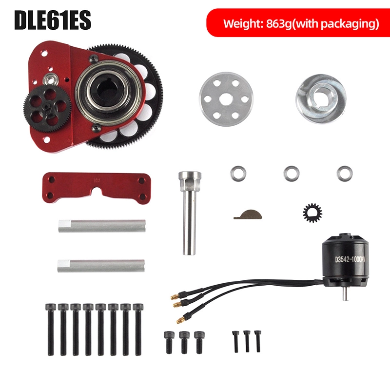 1 Set Electric Starter with Motor for DLE 61CC Gasoline Engine RC Airplane (Starter+Motor)