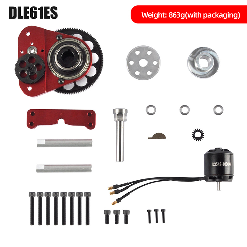 1 Set Electric Starter with Motor for DLE 61CC Gasoline Engine RC Airplane (Starter+Motor)